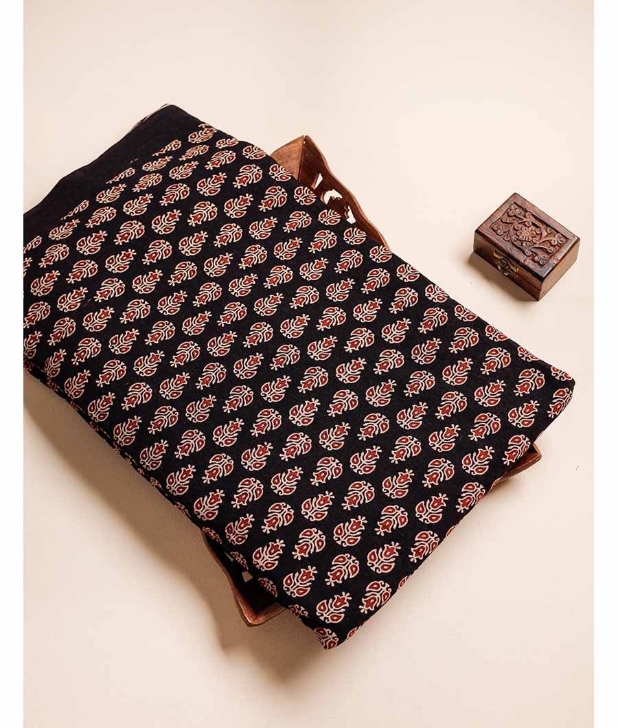 PURE COTTON AJRAKH PRINTED FABRIC