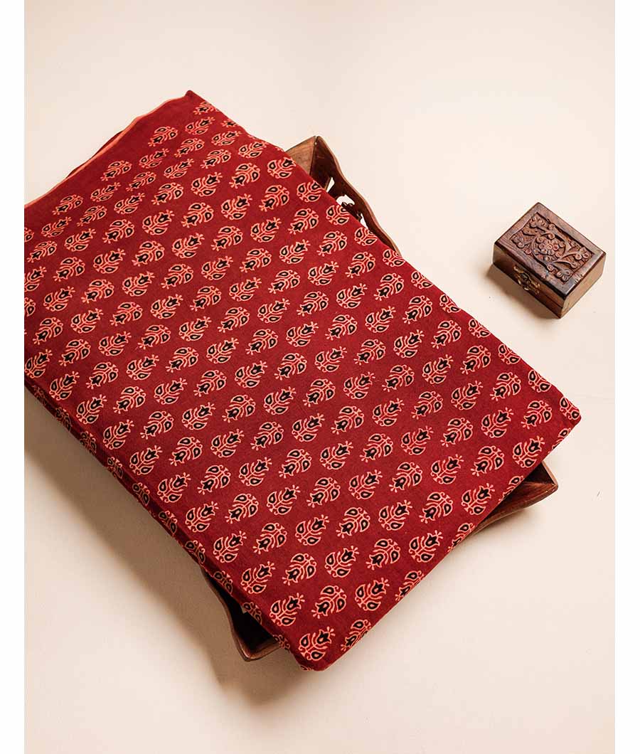 PURE COTTON AJRAKH PRINTED FABRIC