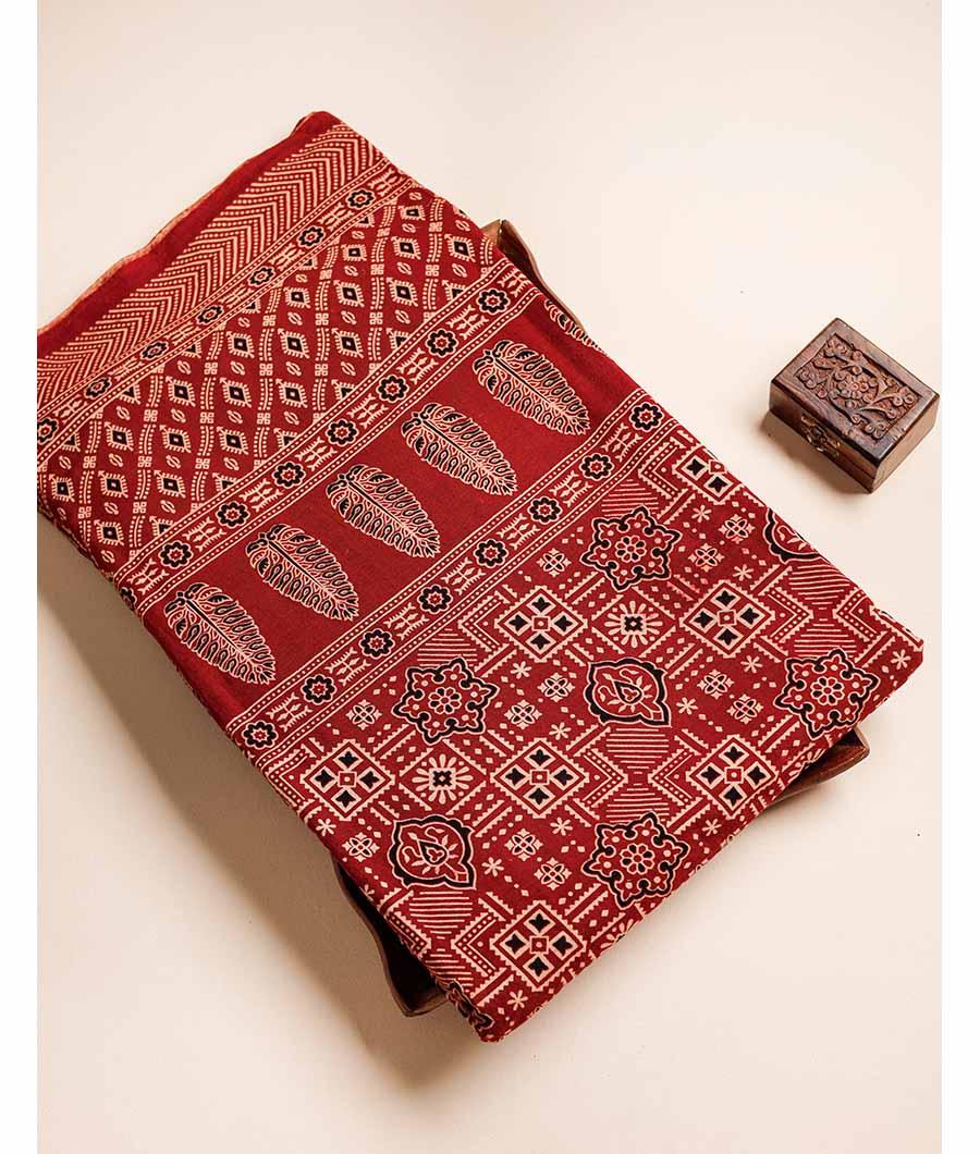 PURE COTTON AJRAKH PRINTED FABRIC