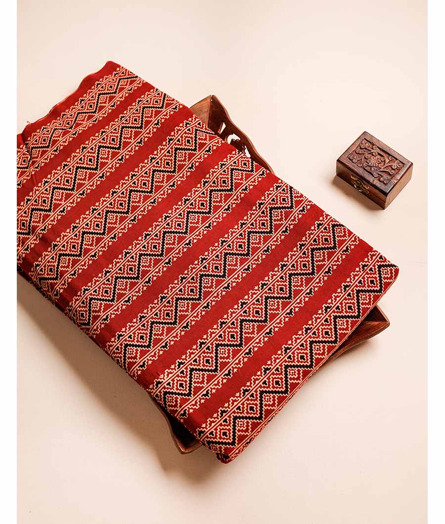 PURE COTTON AJRAKH PRINTED FABRIC