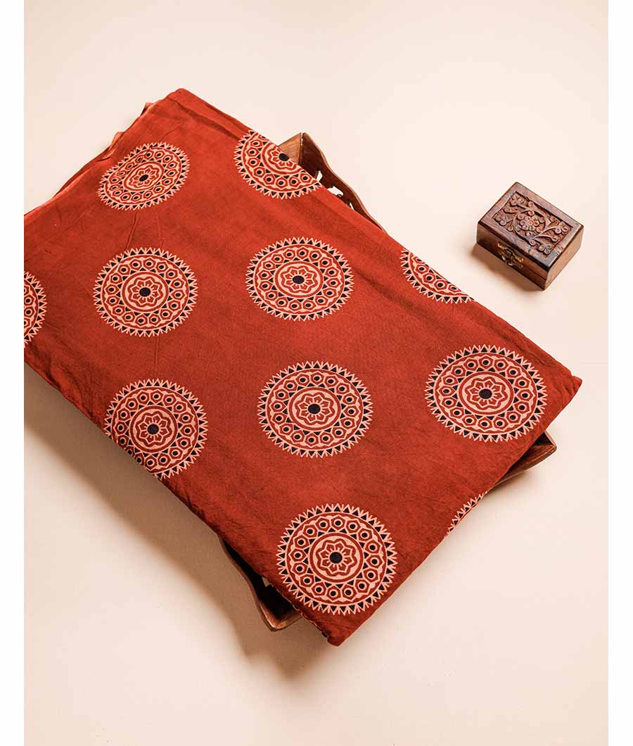 PURE COTTON AJRAKH PRINTED FABRIC