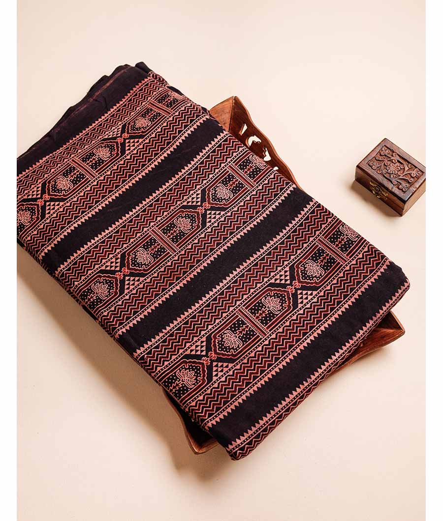 PURE COTTON AJRAKH PRINTED FABRIC