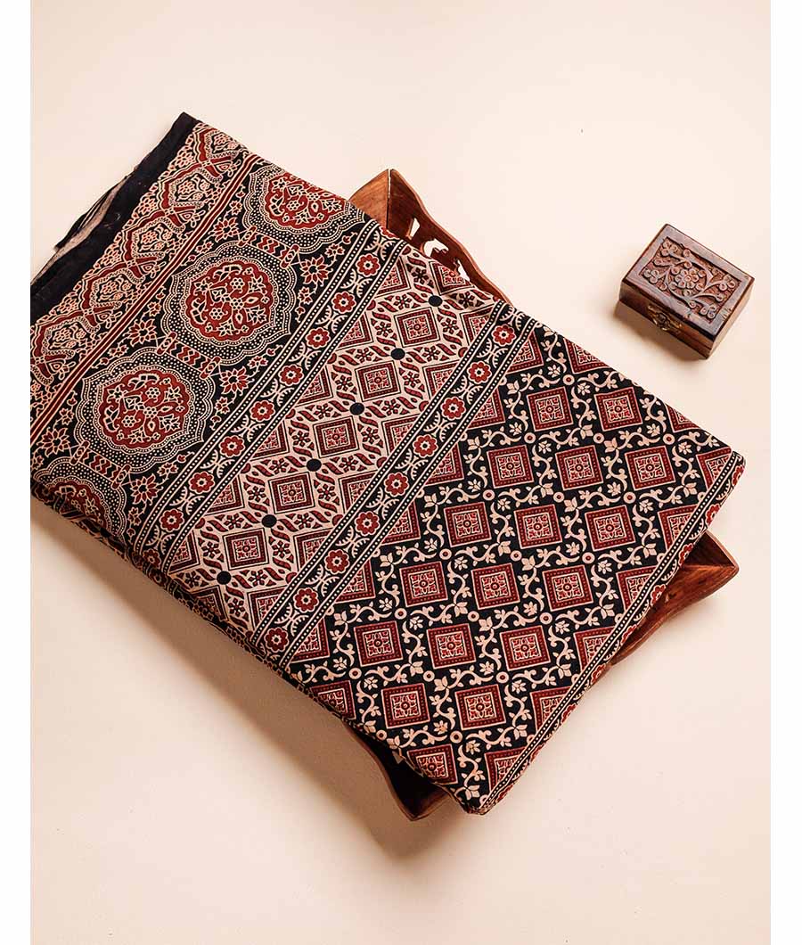 PURE COTTON AJRAKH PRINTED FABRIC