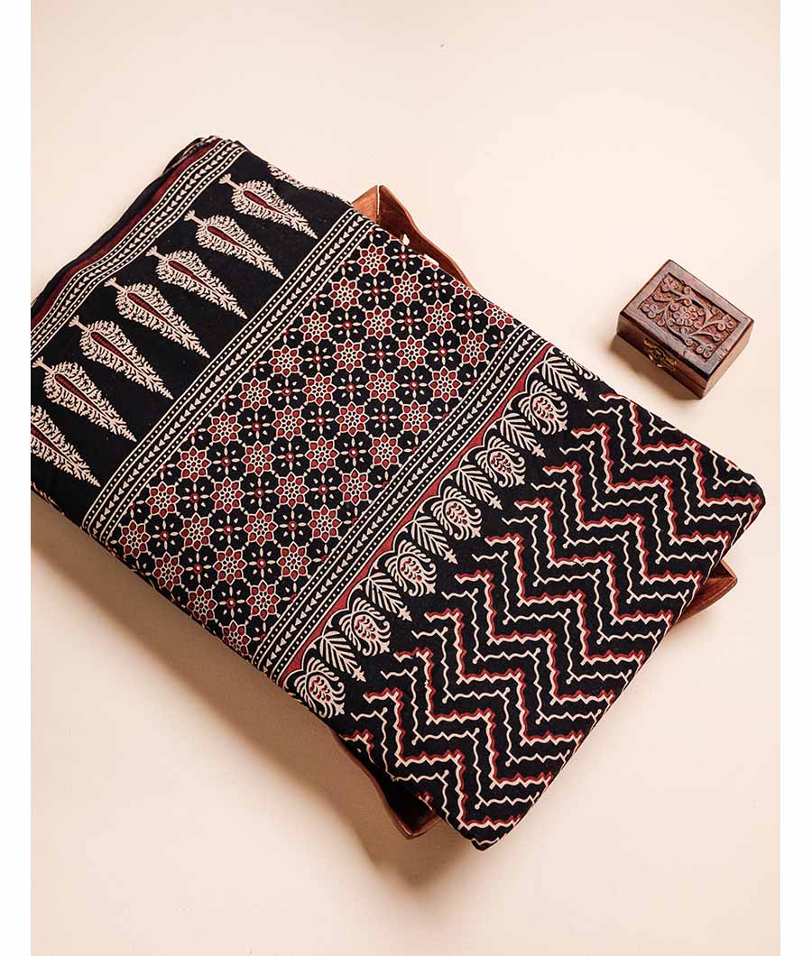 PURE COTTON AJRAKH PRINTED FABRIC
