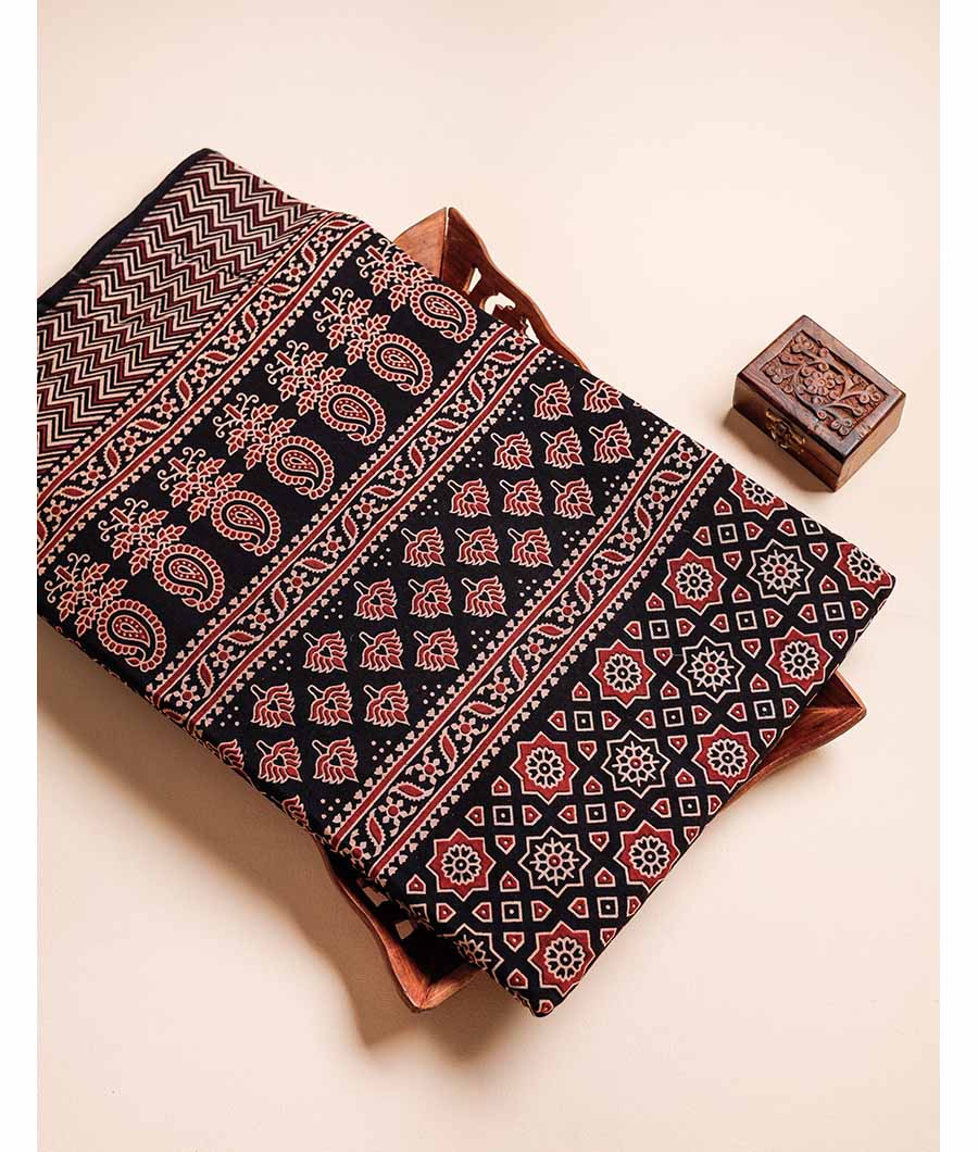 PURE COTTON AJRAKH PRINTED FABRIC