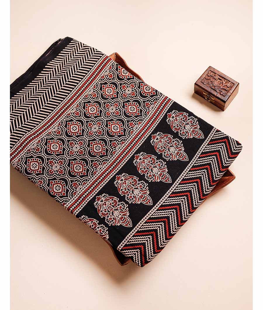 PURE COTTON AJRAKH PRINTED FABRIC