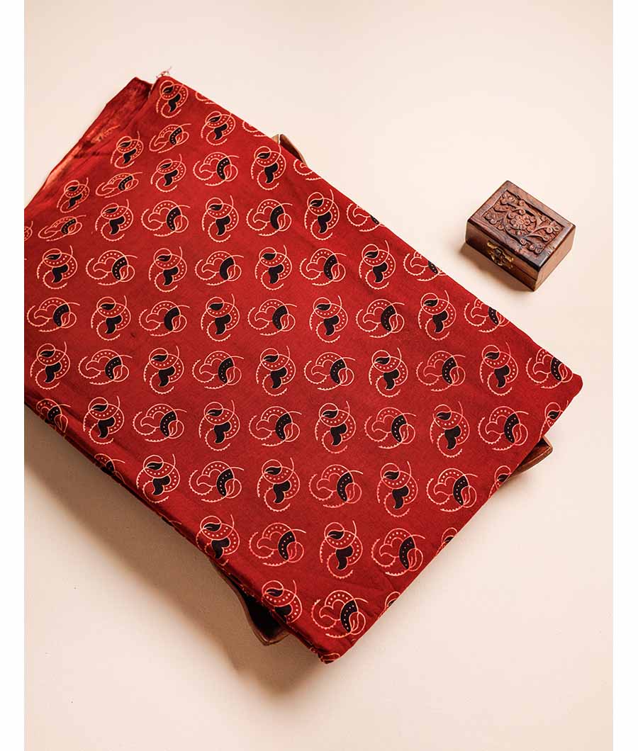 PURE COTTON AJRAKH PRINTED FABRIC