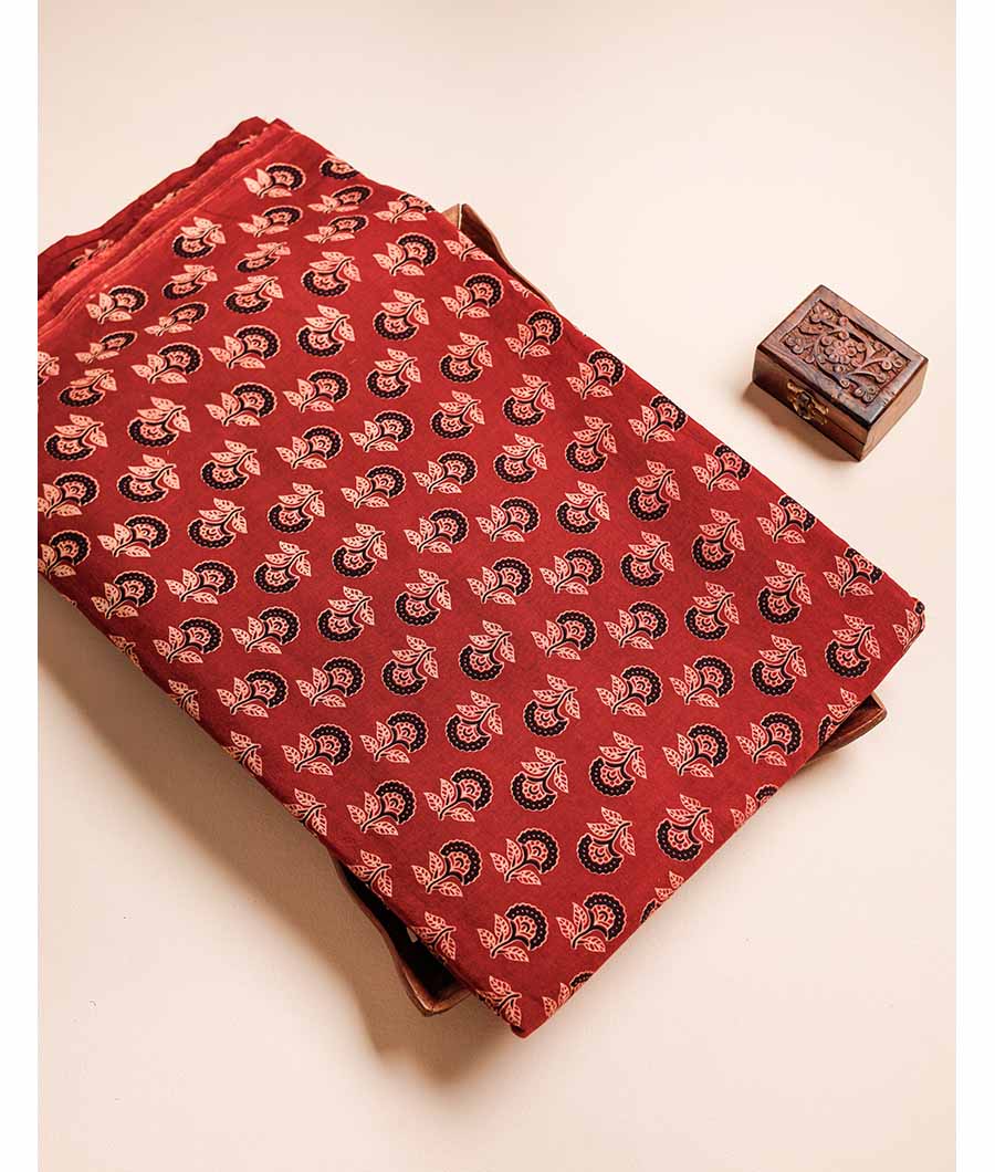 PURE COTTON AJRAKH PRINTED FABRIC