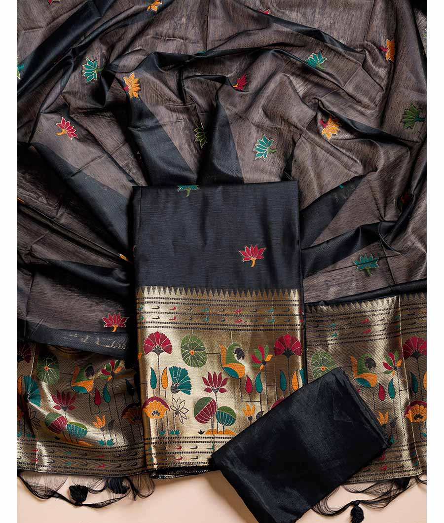 MUGA SILK PAITHANI SUIT SET