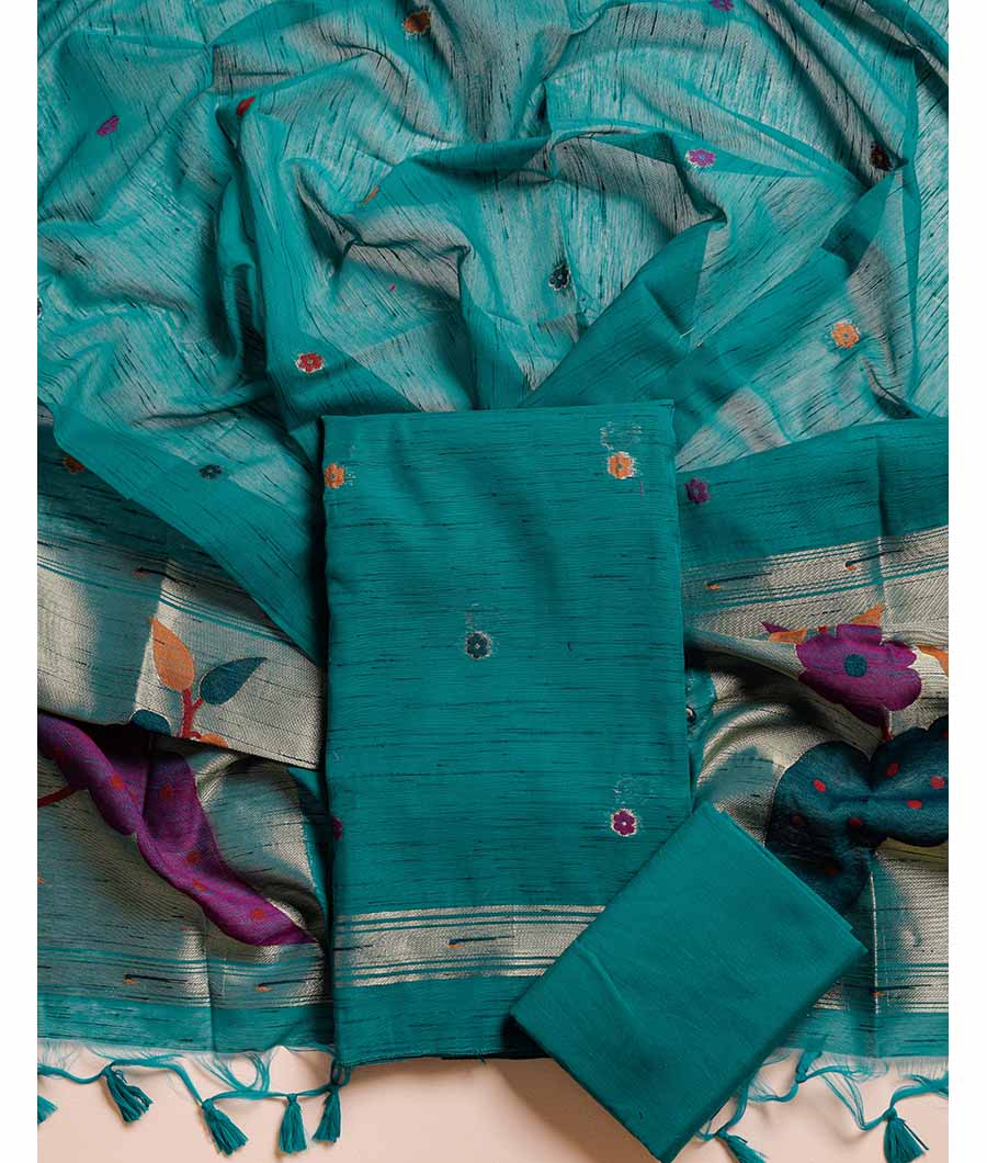 MUGA SILK PAITHANI SUIT SET