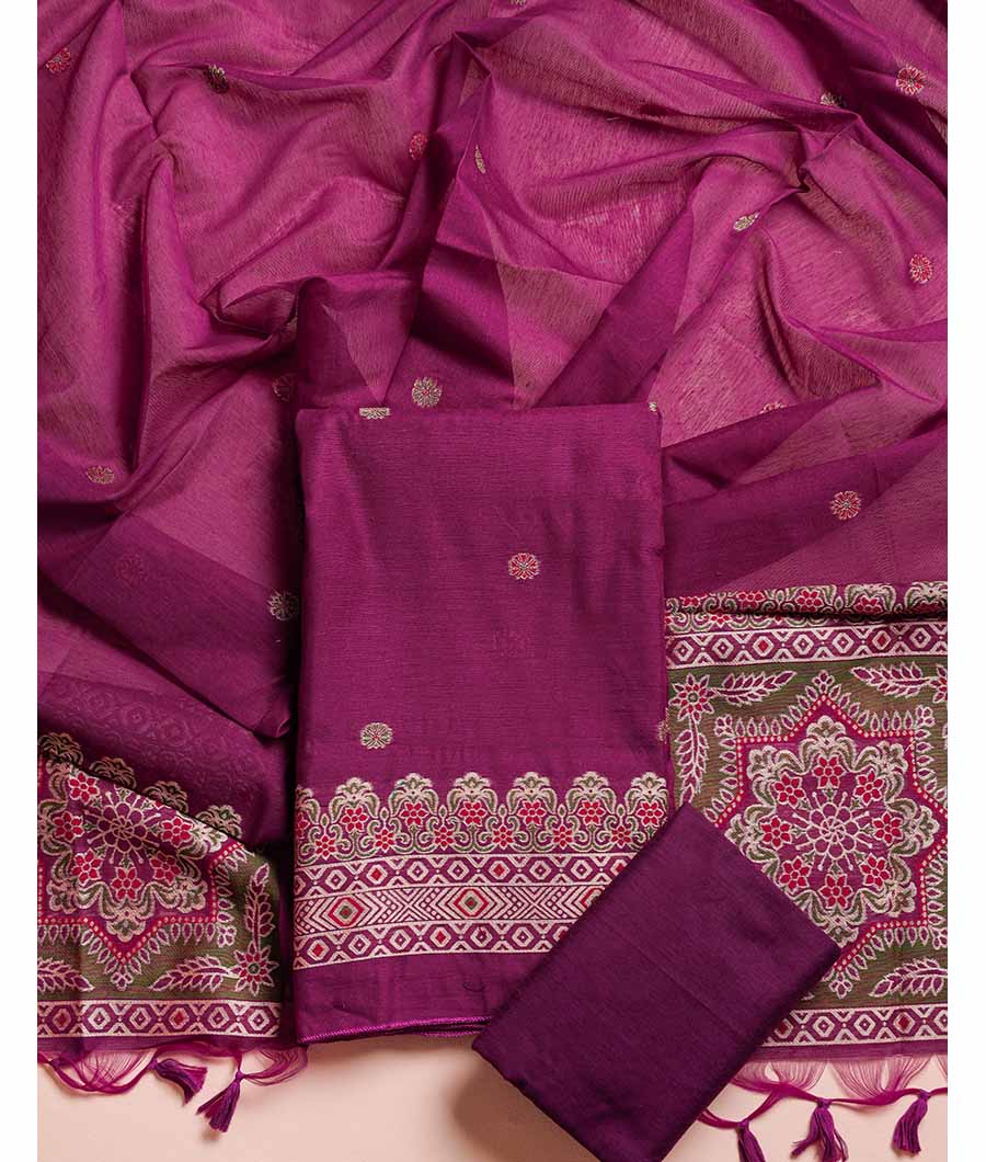 MUGA SILK AJRAKH SUIT SET