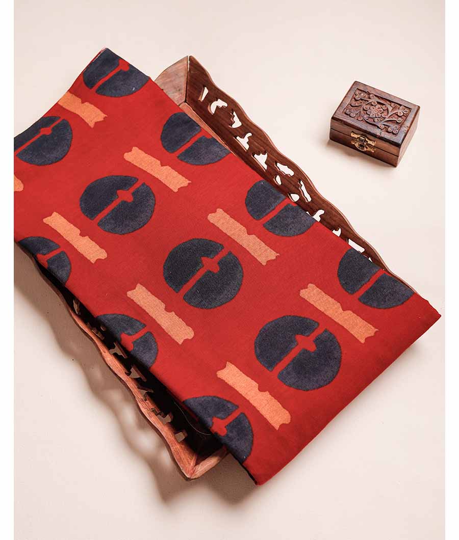 COTTON FLEX AJRAKH PRINTED FABRIC