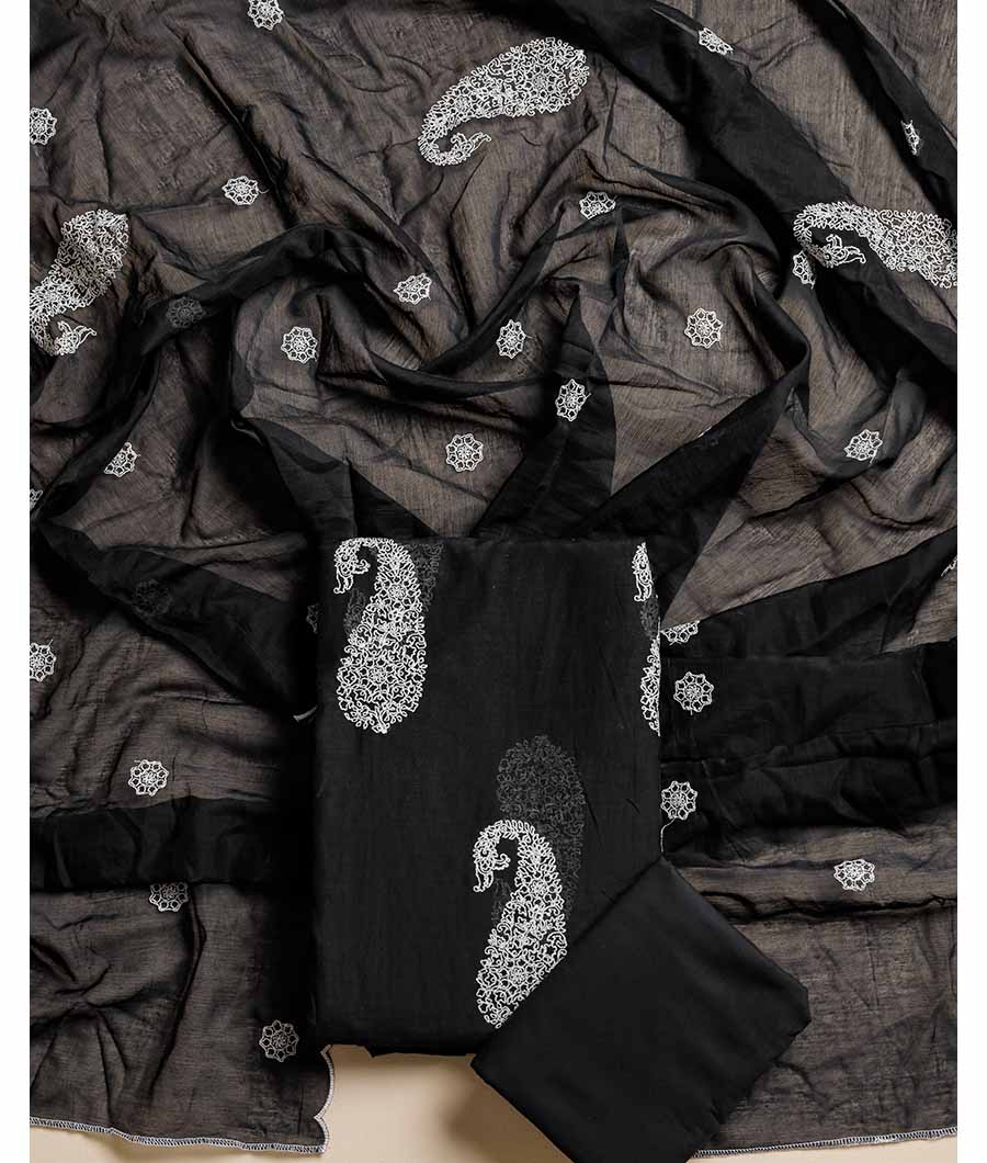 MALAI CHANDERI SUIT SET