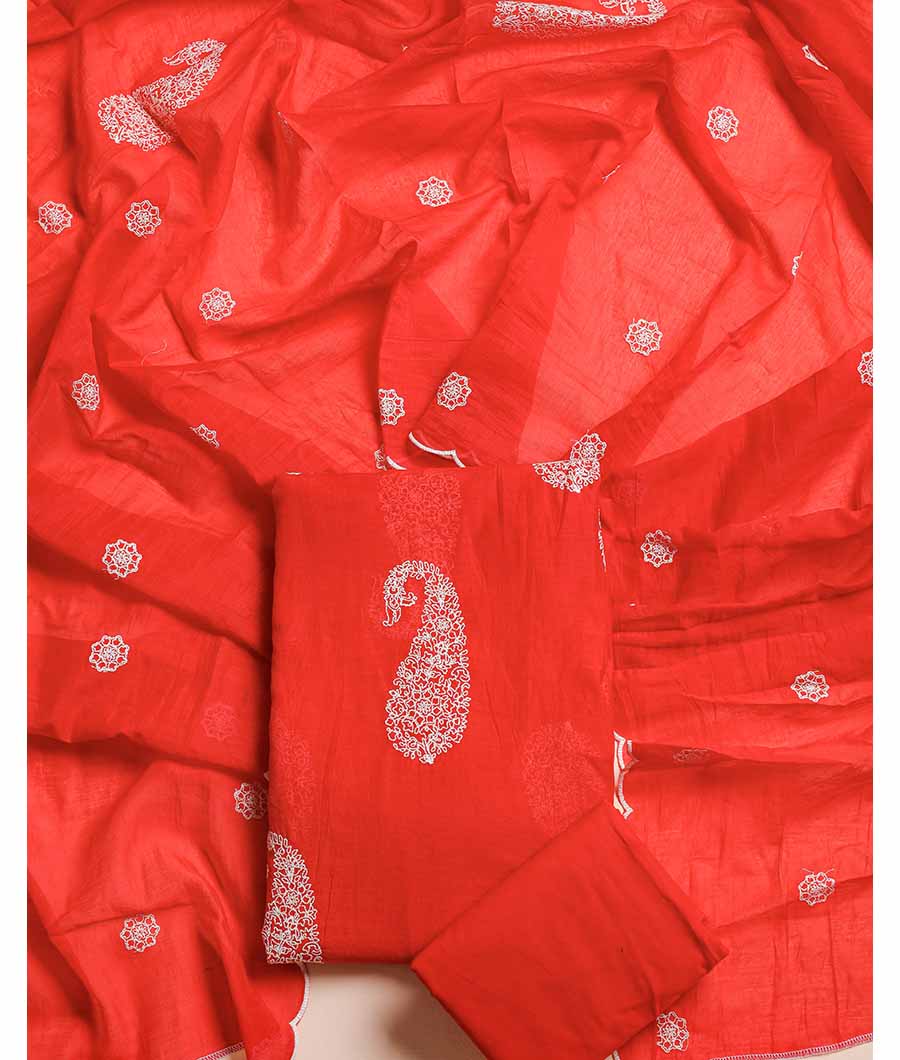 MALAI CHANDERI SUIT SET