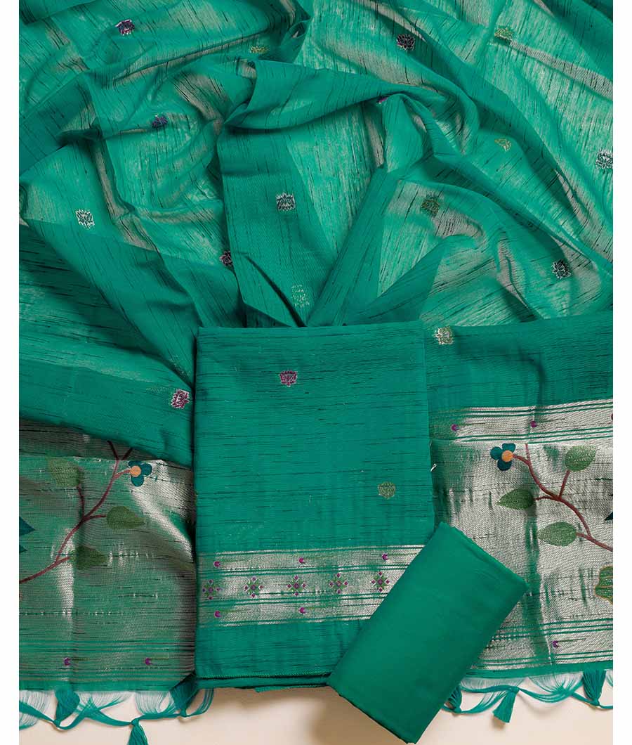 MUGA SILK PAITHANI SUIT SET