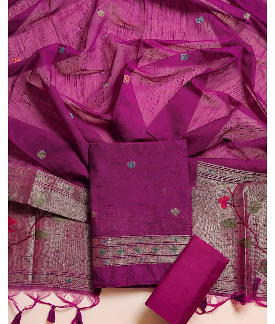 MUGA SILK PAITHANI SUIT SET