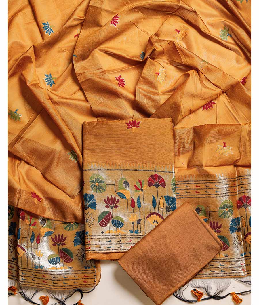 MUGA SILK PAITHANI SUIT SET