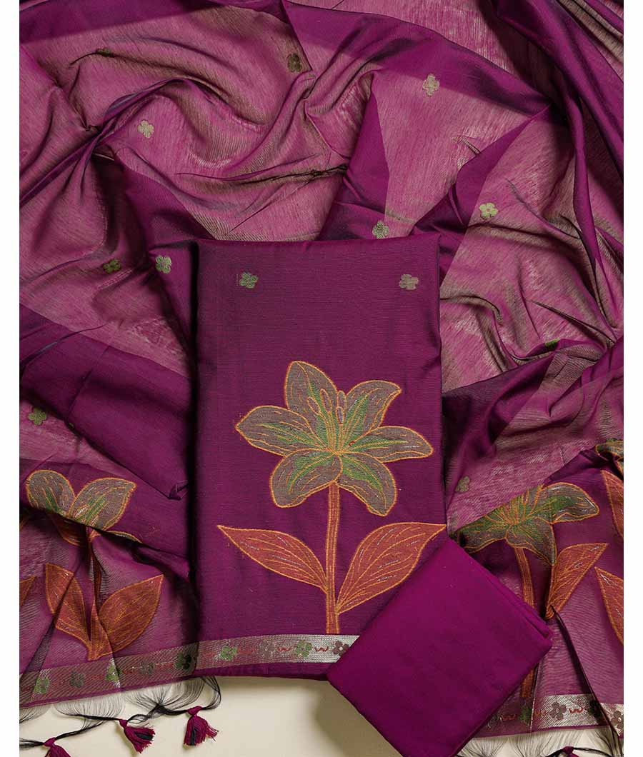 MUGA SILK PAITHANI SUIT SET