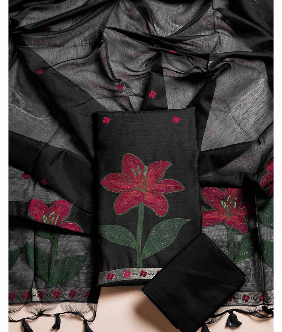 MUGA SILK PAITHANI SUIT SET