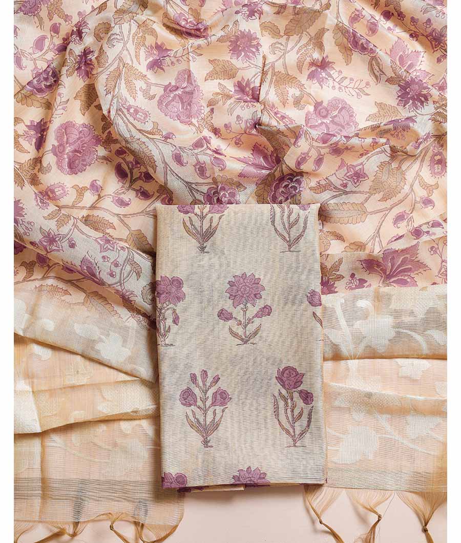 MUGHAL MODAL SILK PRINTED  SUIT SET