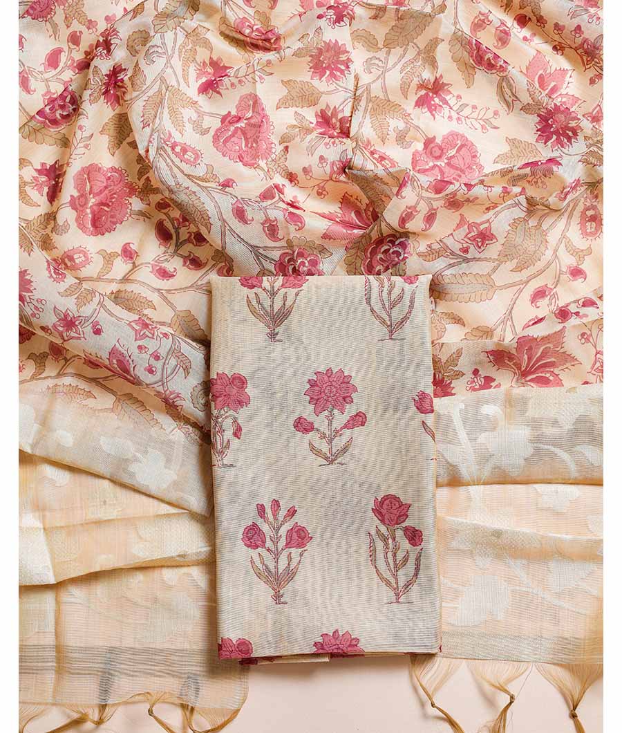 MUGHAL MODAL SILK PRINTED  SUIT SET