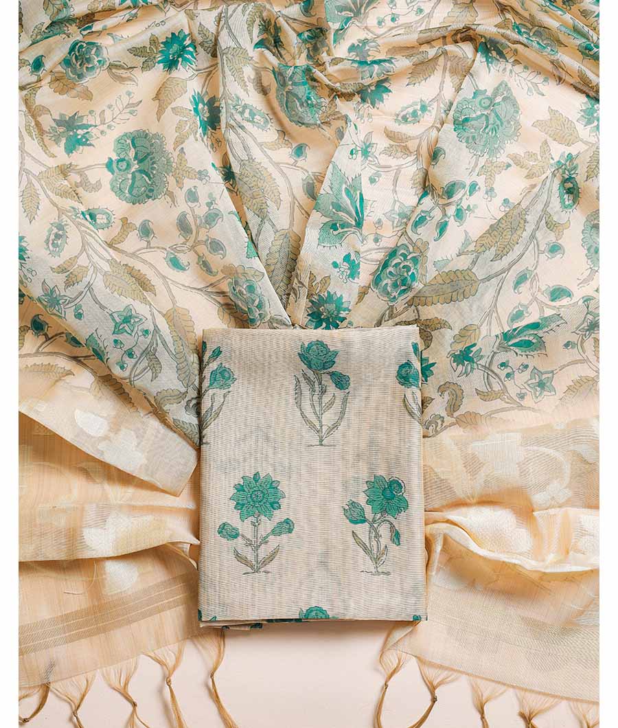 MUGHAL MODAL SILK PRINTED  SUIT SET