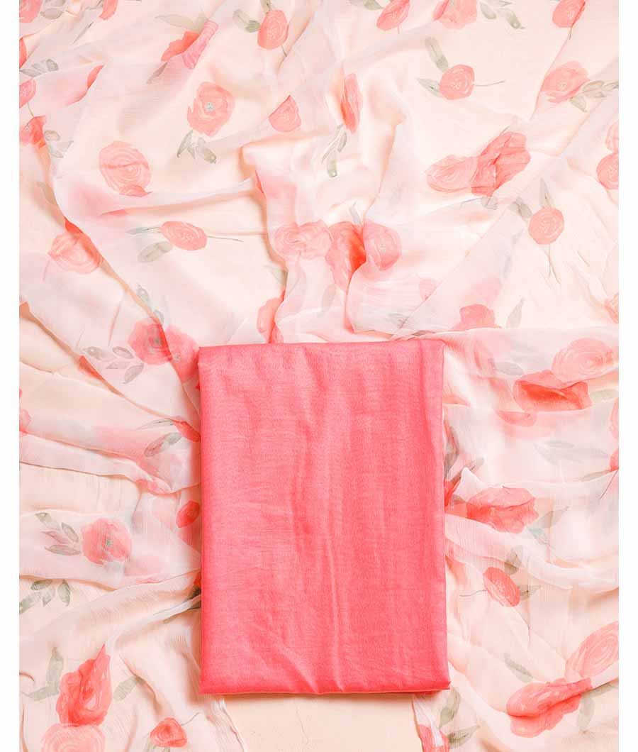 PURE MALAI CHANDERI SUIT SET