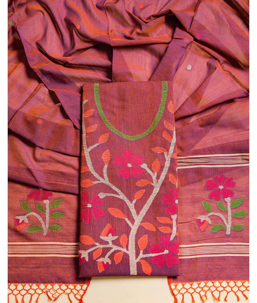 PURE BENGAL COTTON HANDLOOM SUIT SET