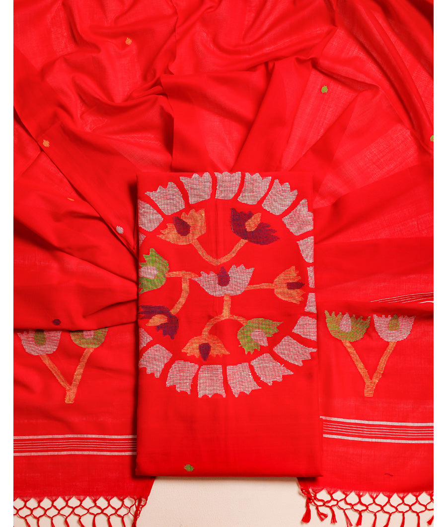 PURE BENGAL COTTON HANDLOOM SUIT SET