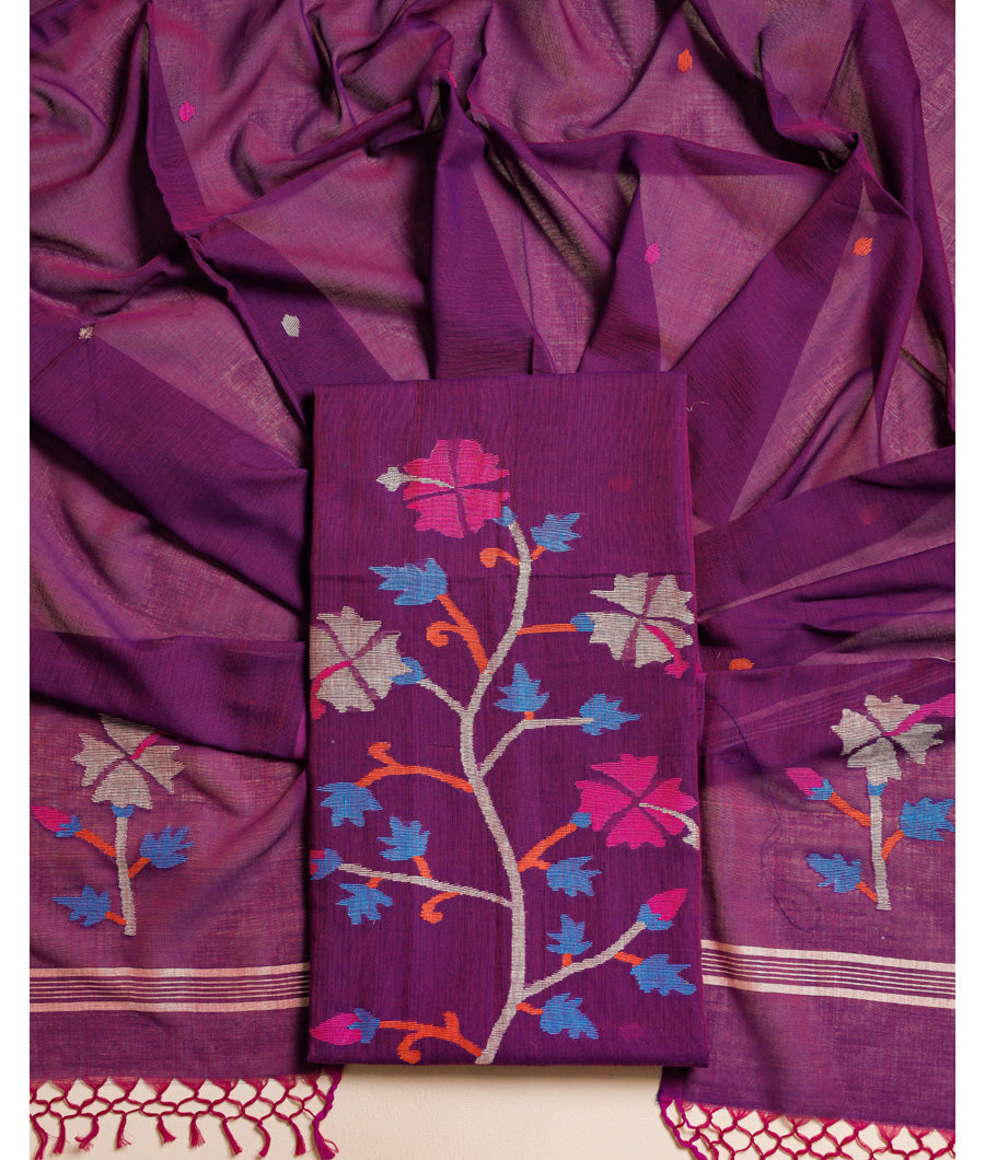 PURE BENGAL COTTON HANDLOOM SUIT SET