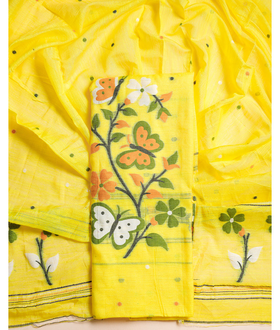 PURE BENGAL COTTON HANDLOOM SUIT SET