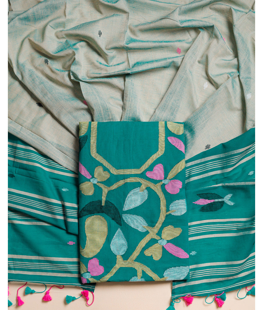 PURE BENGAL COTTON HANDLOOM SUIT SET