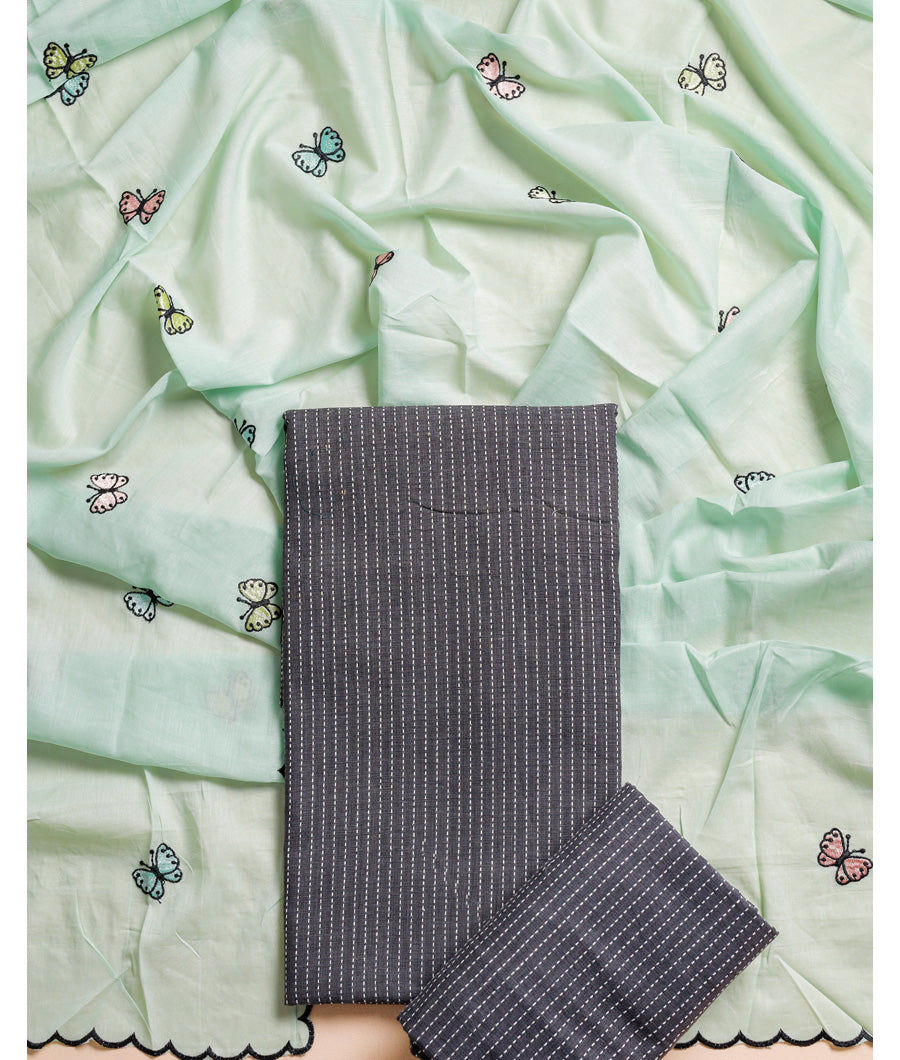 PURE COTTON 3 PIECE SUIT SET