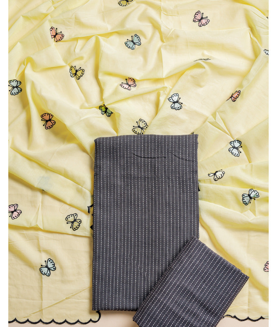 PURE COTTON 3 PIECE SUIT SET