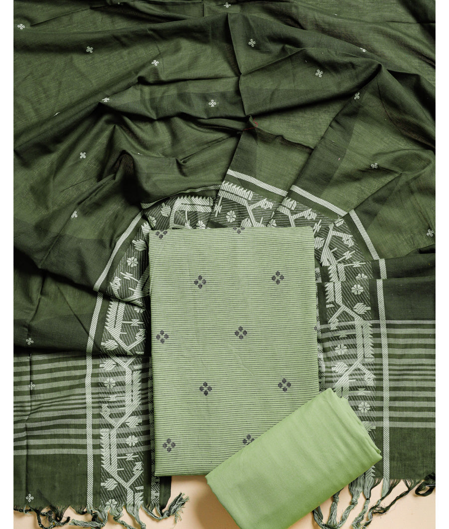 COTTON JAMDHANI SUIT SET