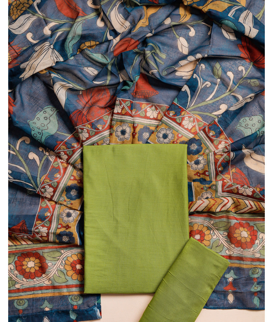 COTTON MUL KALAMKARI SUIT SET