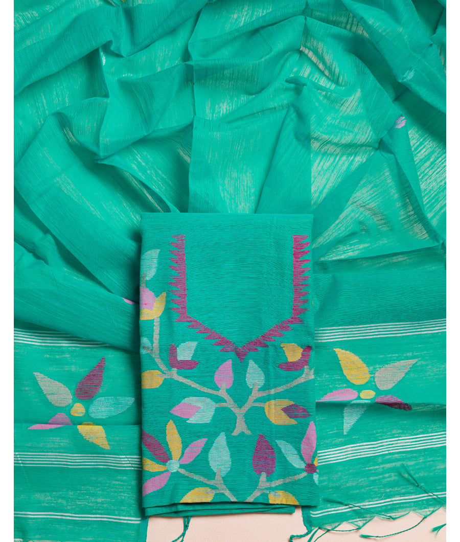 PURE COTTON JAMDHANI SUIT SET