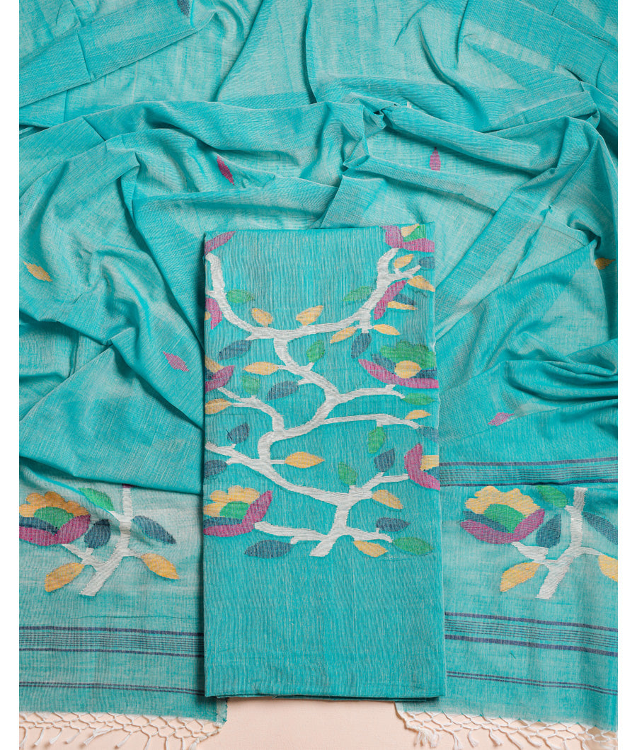 PURE COTTON JAMDHANI SUIT SET