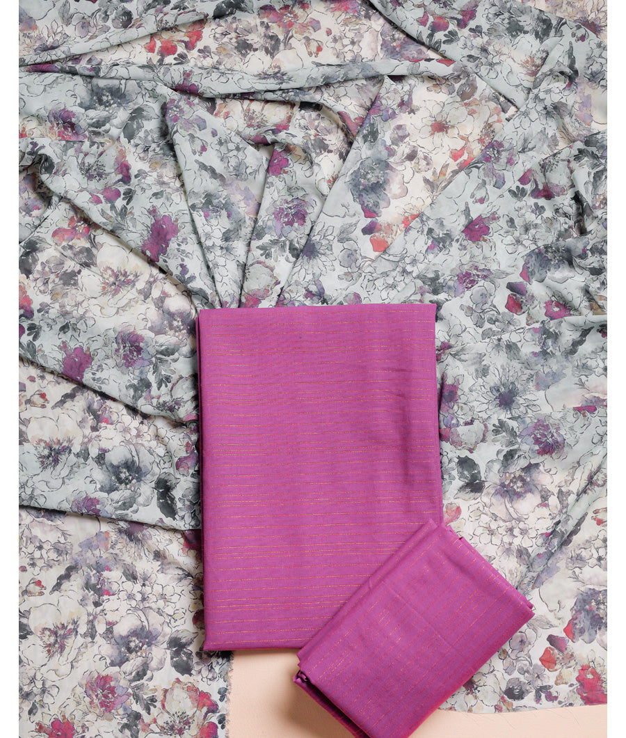 PURE COTTON LUREX WOVEN SUIT SET