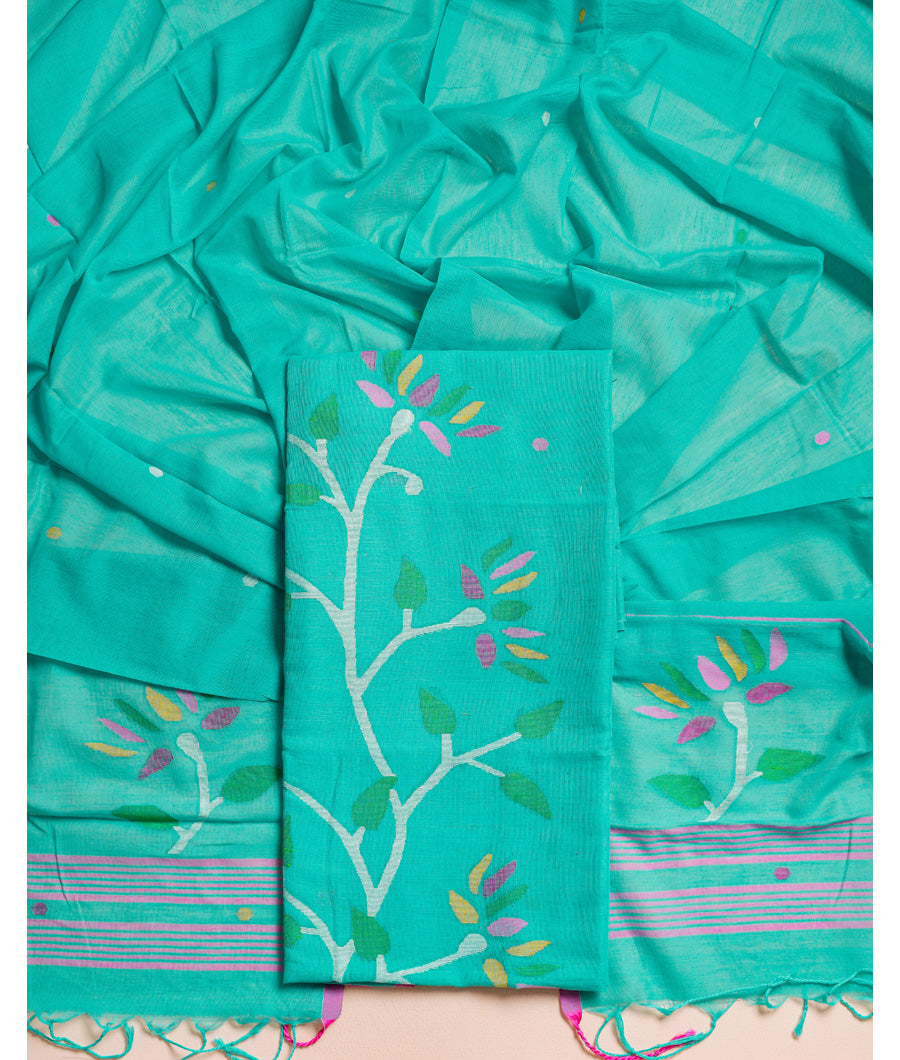 PURE COTTON JAMDHANI SUIT SET