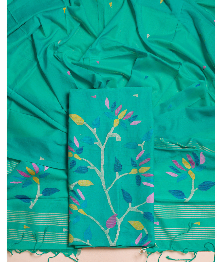 PURE COTTON JAMDHANI SUIT SET