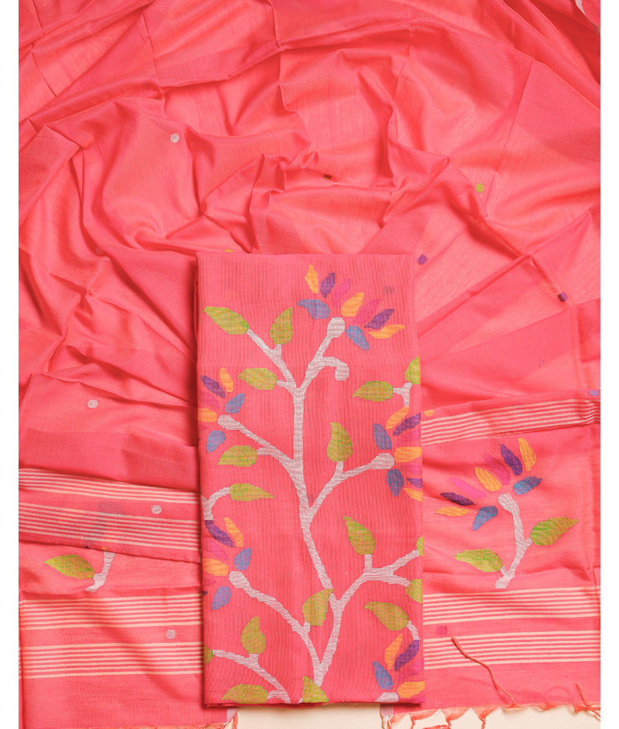 PURE COTTON JAMDHANI SUIT SET