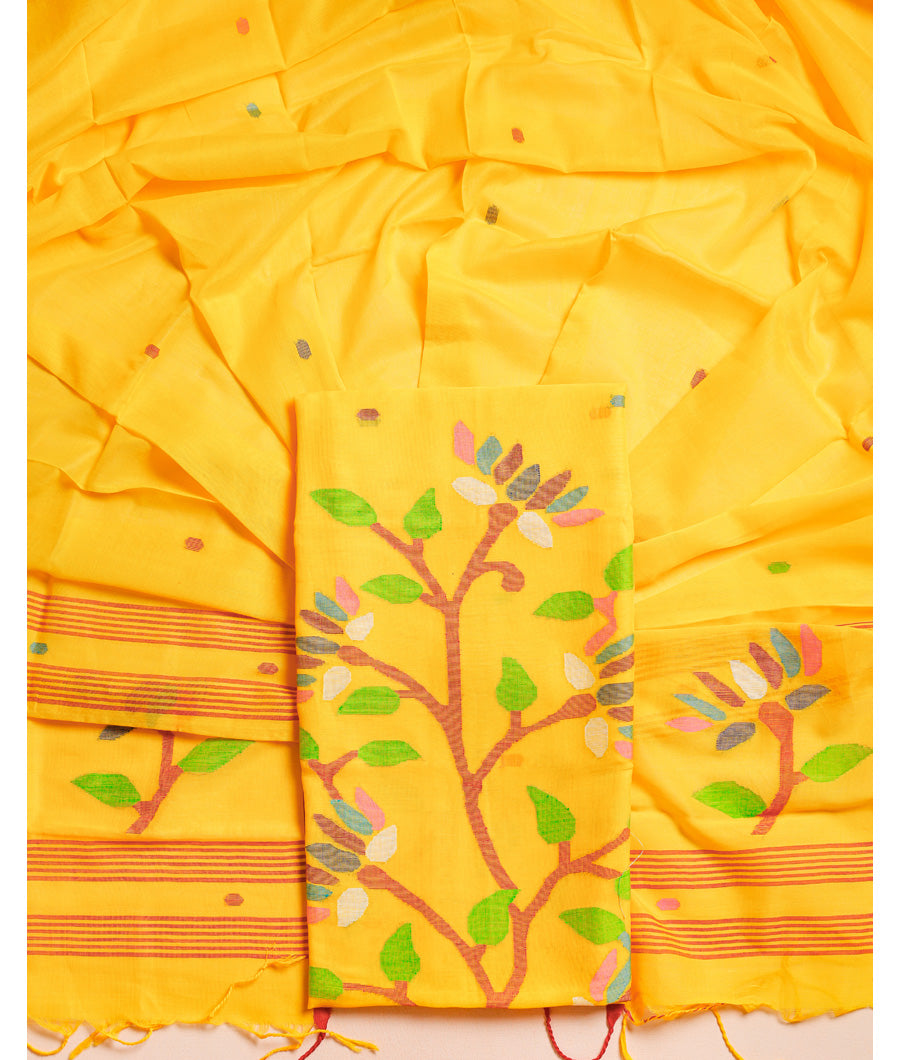 PURE COTTON JAMDHANI SUIT SET