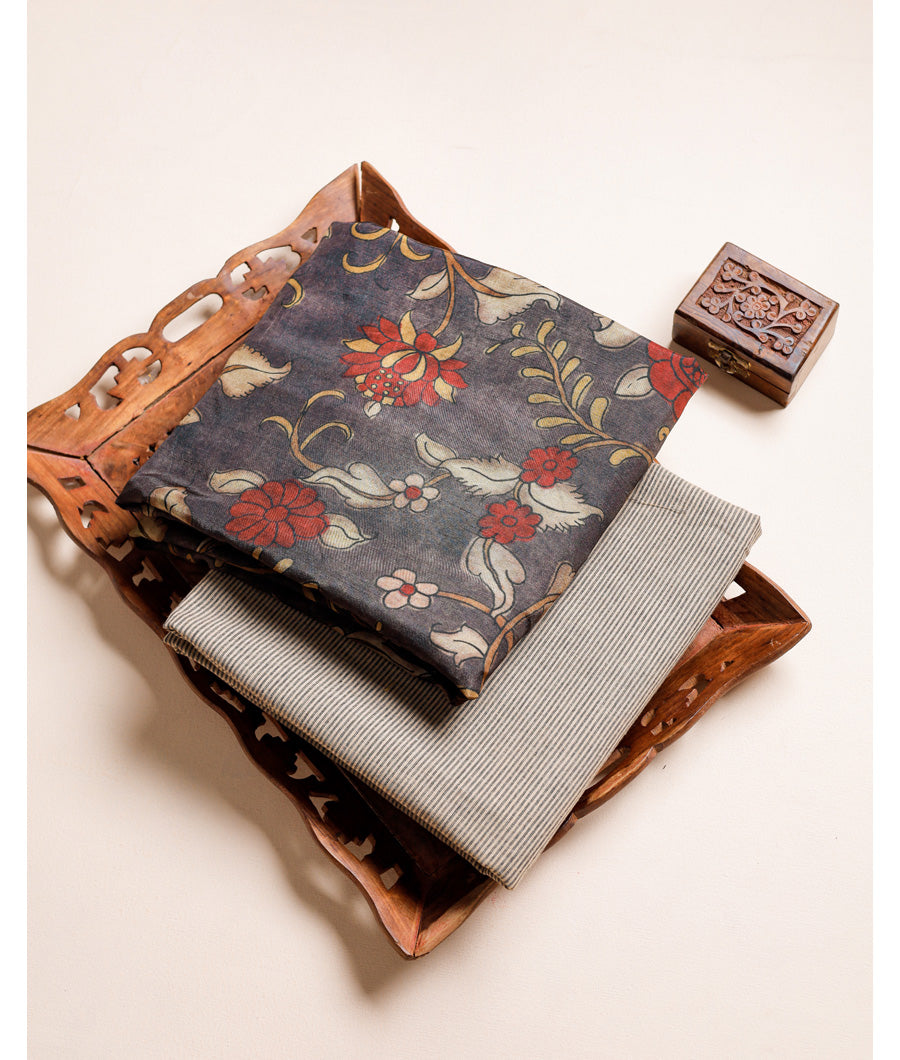 KALAMKARI DOLA SILK MIX & MATCH