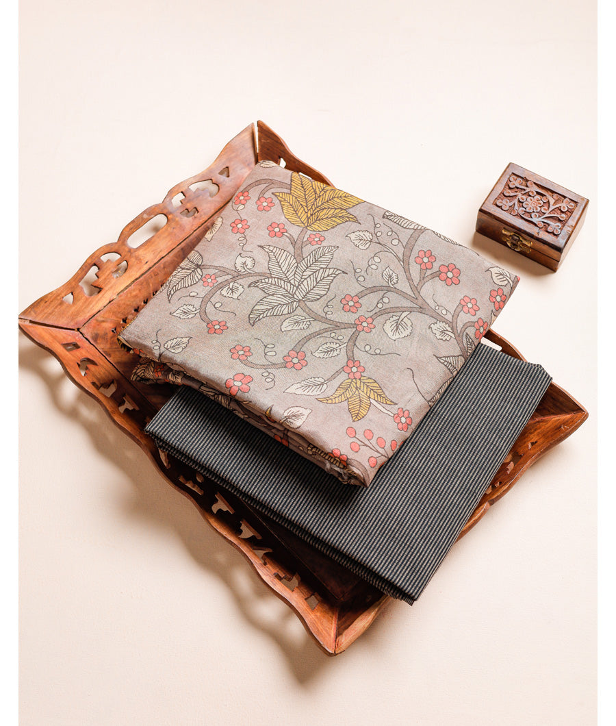 KALAMKARI DOLA SILK MIX & MATCH