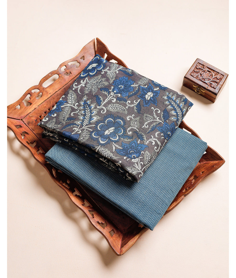 KALAMKARI DOLA SILK MIX & MATCH