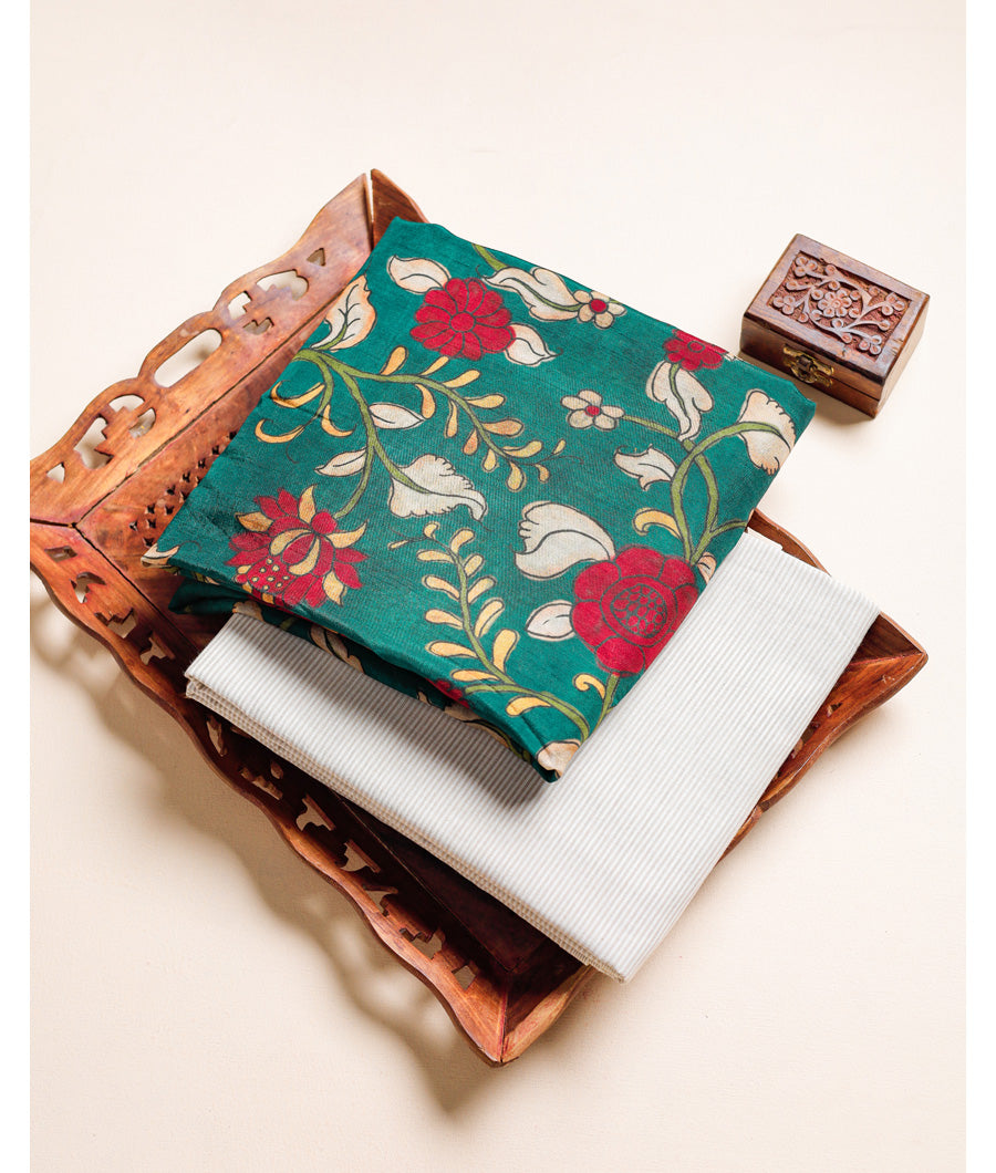 KALAMKARI DOLA SILK MIX & MATCH