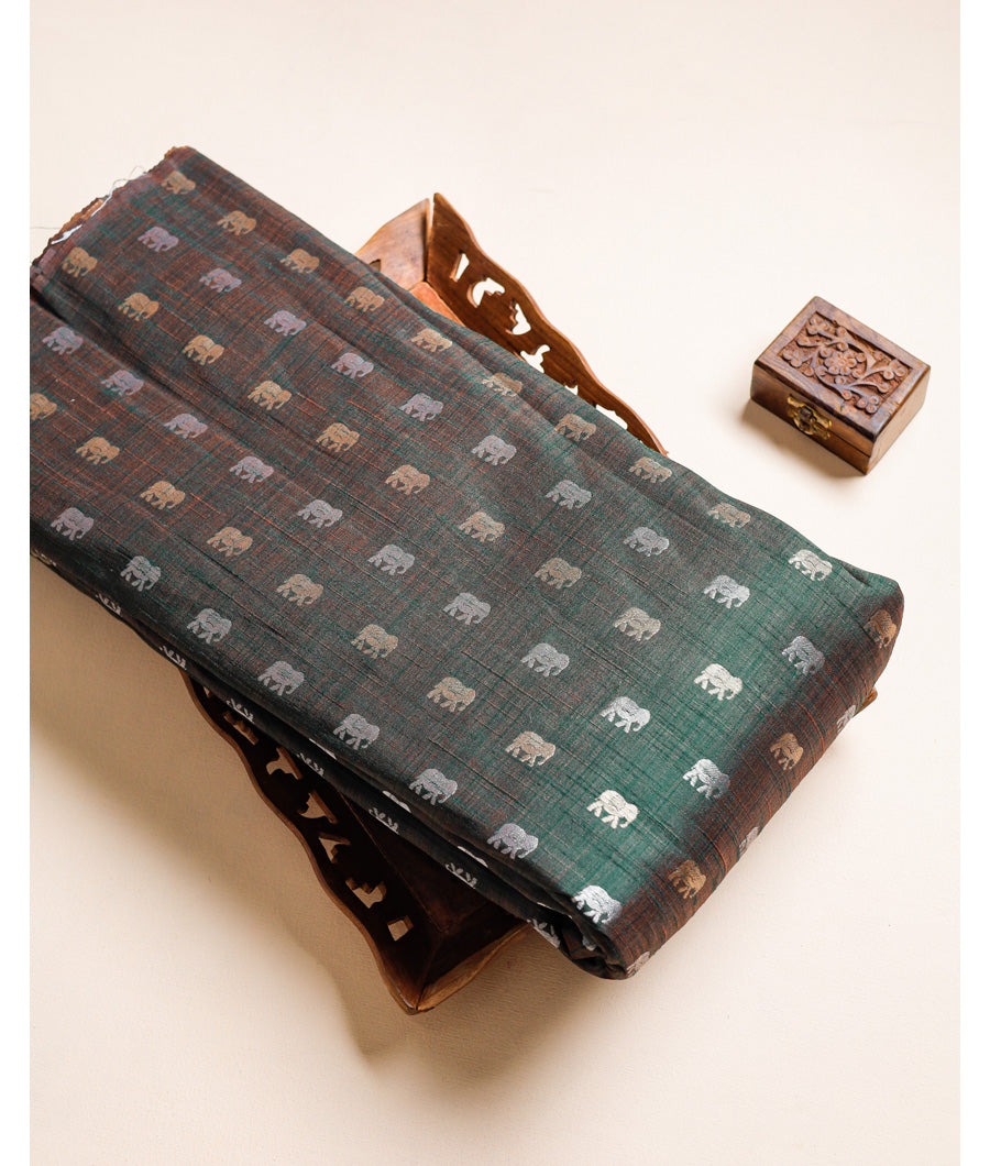 DUPION SILK BROCADE FABRIC