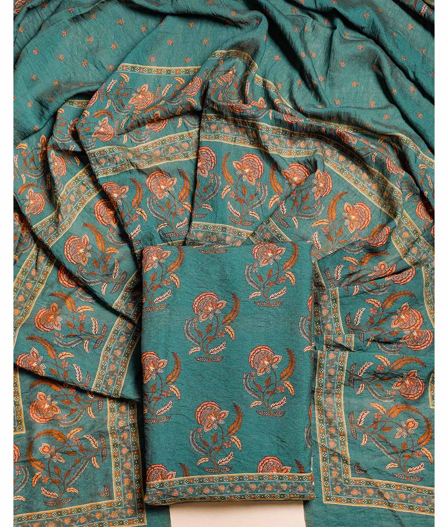 DESI GULBAGH MOGRA CHANDERI SUIT SET