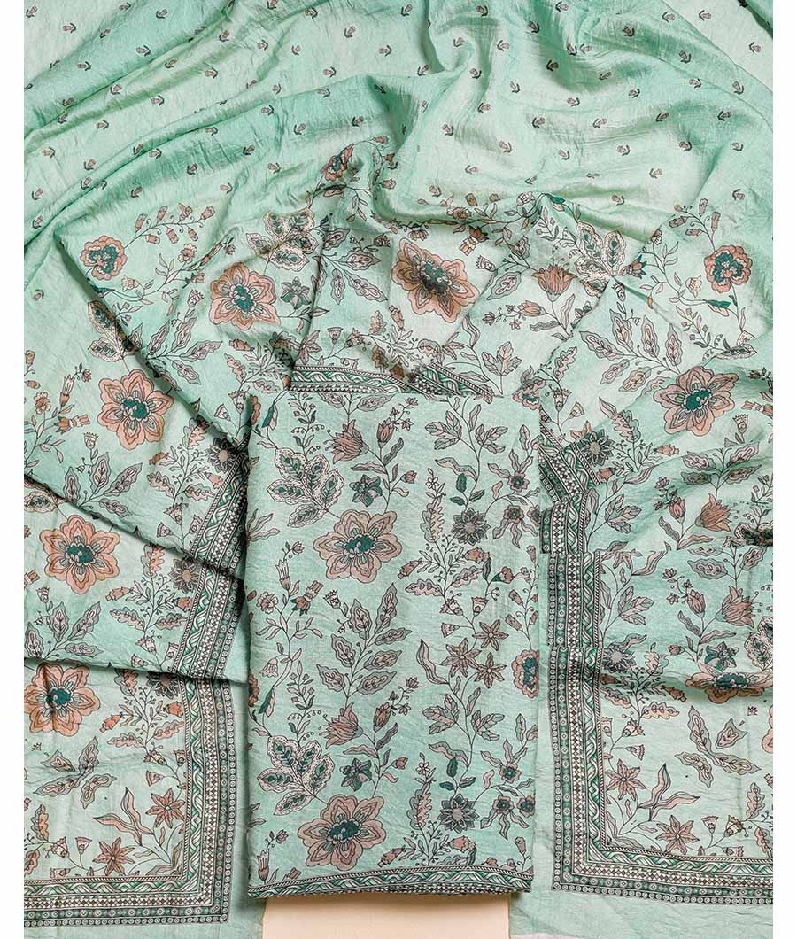 DESI GULBAGH MOGRA CHANDERI SUIT SET